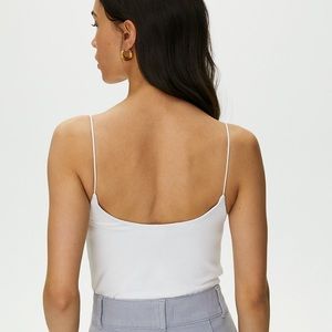 Aritzia White tiny long tank *brand new with tag*